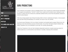 Tablet Screenshot of guruproductions.tv